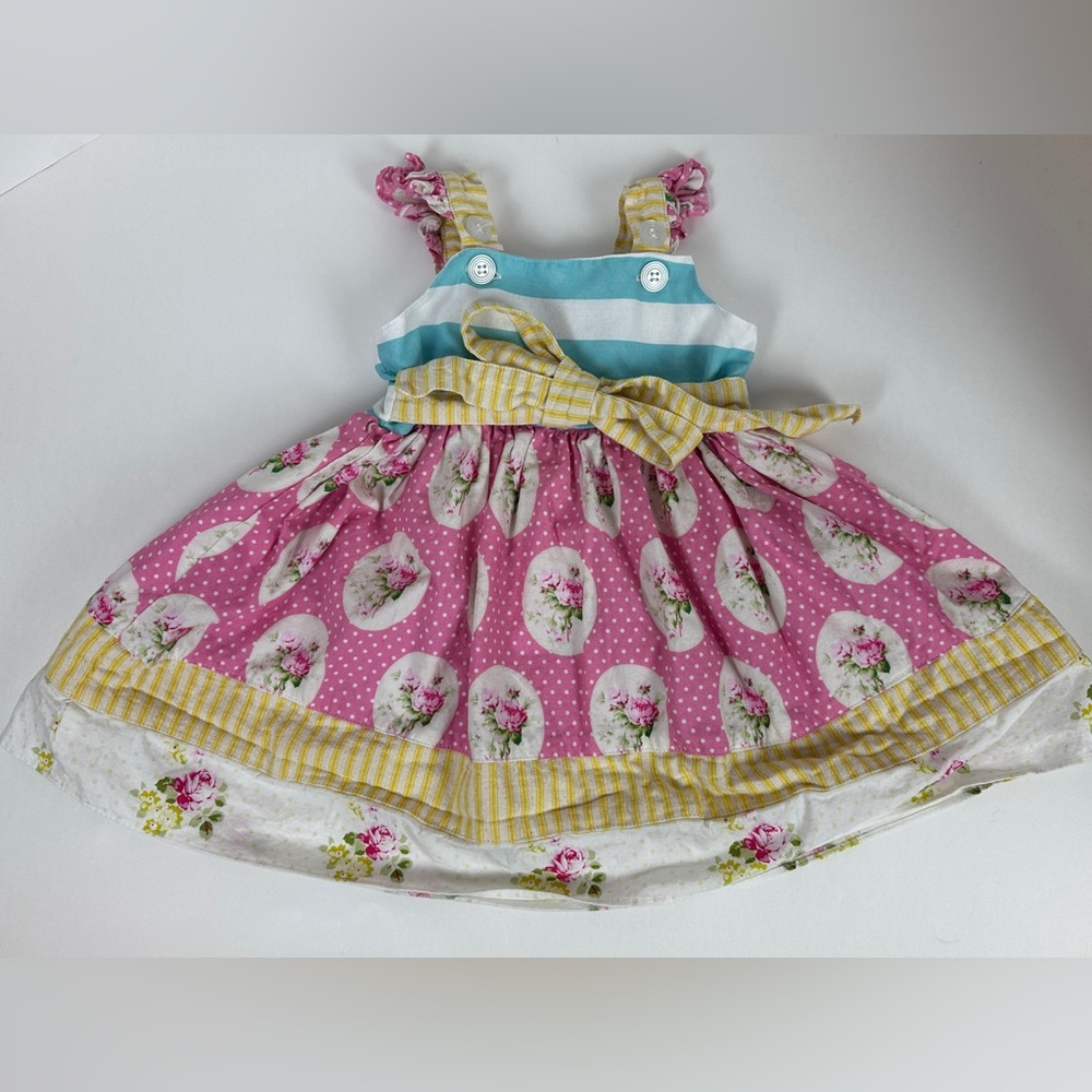 Cheeky Plum Floral Dress Size 2T - Picture 4 of 6